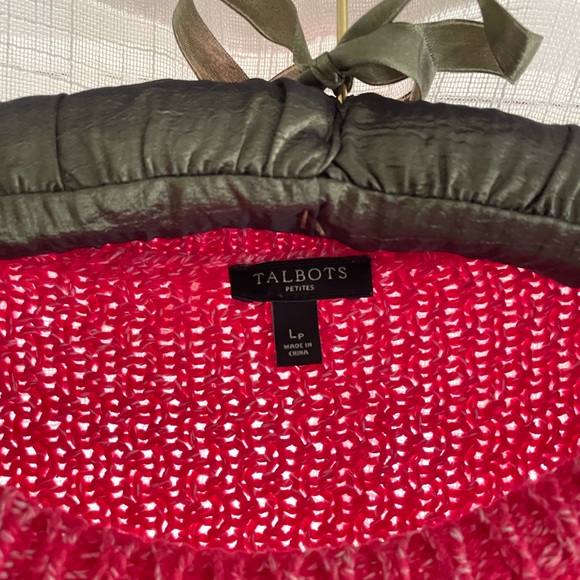 Talbots Raspberry Knit Sweater - Picture 3 of 8